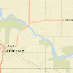 La Porte City Street Map