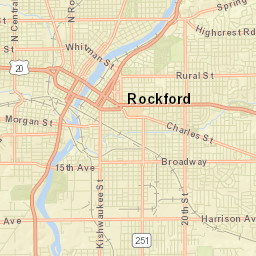 Rockford Street Map