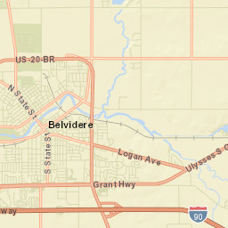 Belvidere Street Map