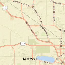 Lakewood Street Map