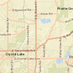 Crystal Lake Street Map