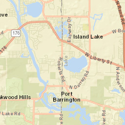 Island Lake Street Map