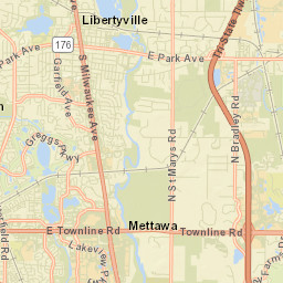 Green Oaks Street Map