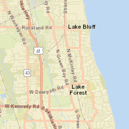 Lake Forest Street Map
