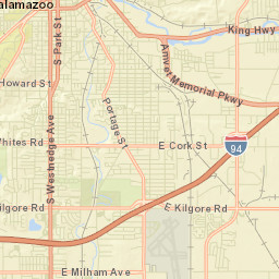 Kalamazoo Street Map