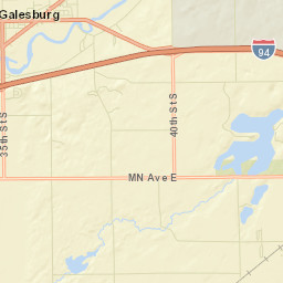 Galesburg Street Map