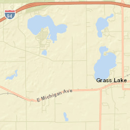 Grass Lake Street Map