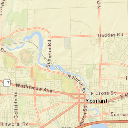 Ypsilanti Street Map