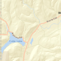 North Cuba New York Street Map