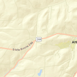 Alfred New York Street Map