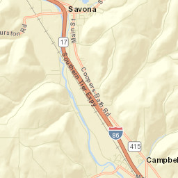 Savona New York Street Map