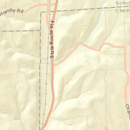Post Creek New York Street Map