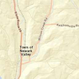 Wilson Creek New York Street Map