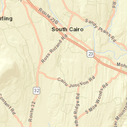 South Cairo New York Street Map
