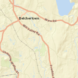 Belchertown Street Map
