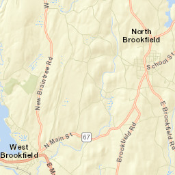North Brookfield Street Map