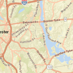 Hamilton Worcester Street Map