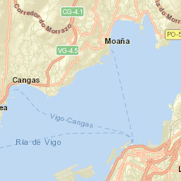 Moaña Street Map