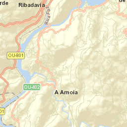 Ribadavia Street Map