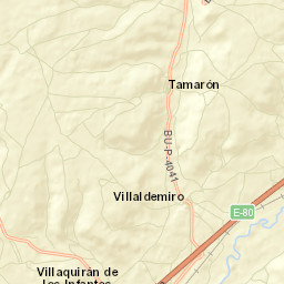 Tamarón Street Map