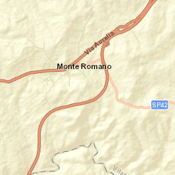 Monte Romano Street Map
