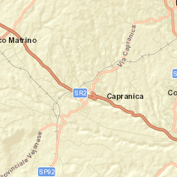 Capranica Street Map