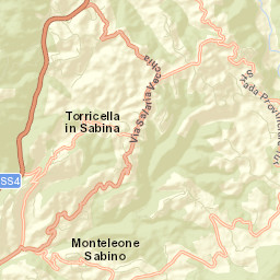 Torricella in Sabina Street Map