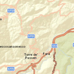 Pietranico Street Map