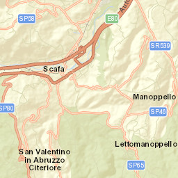 Lettomanoppello Street Map