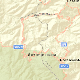 Serramonacesca Street Map
