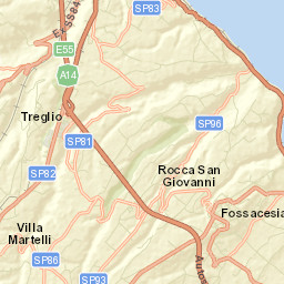 Fossacesia Street Map