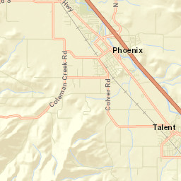 4500-4998 Colver Road, Phoenix, OR Street Map