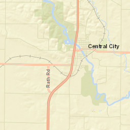 Central City Street Map