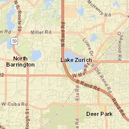 Lake Zurich Street Map