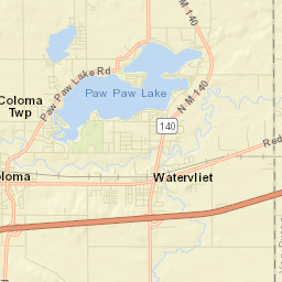 3074-3228 North County Line Road, Watervliet Street Map