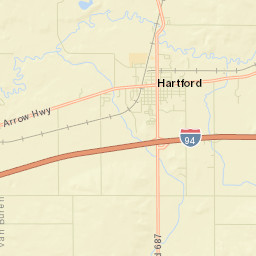 Hartford Street Map