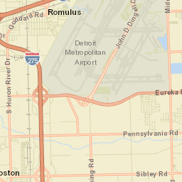 Romulus Street Map
