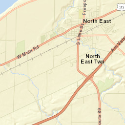 North East Street Map