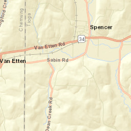 Spencer New York Street Map