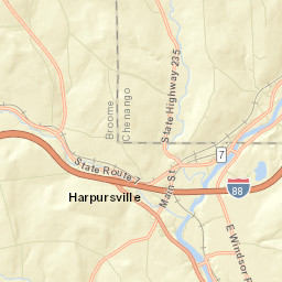 Nineveh Junction New York Street Map