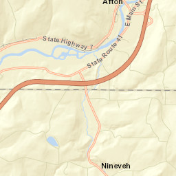 Vallonia Springs New York Street Map