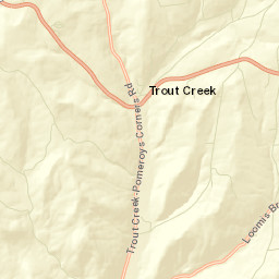 Trout Creek New York Street Map