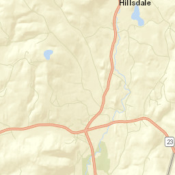 Hillsdale New York Street Map