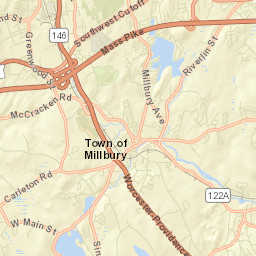 Millbury Street Map