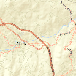 Allariz Street Map