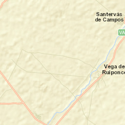 Santervás de Campos Street Map