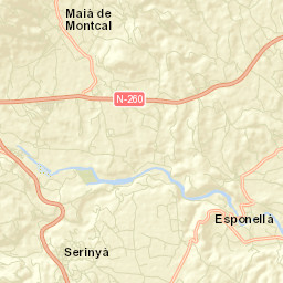 Esponellà Street Map