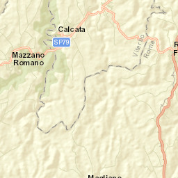 Calcata Nuova Street Map