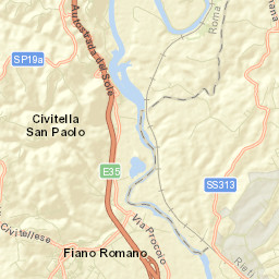 Civitella San Paolo Street Map