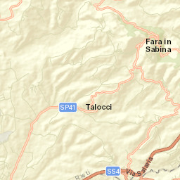 Fara in Sabina Street Map